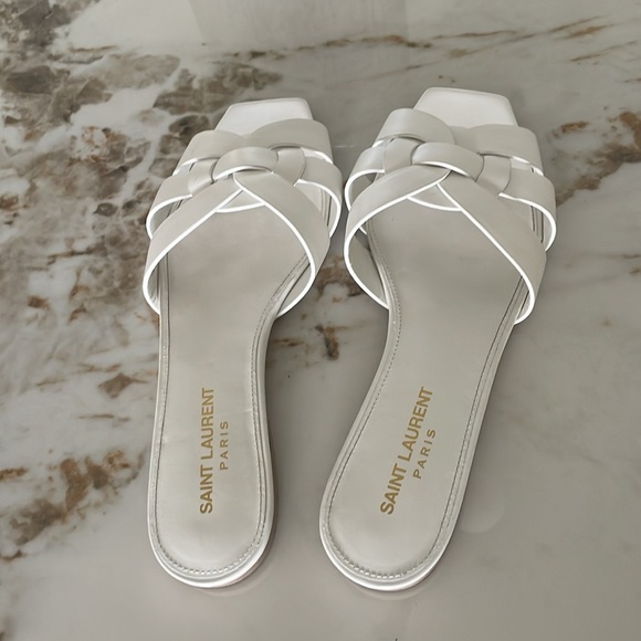 Yves St Laurent Tribute Flat Sandals - Picture 3 of 7